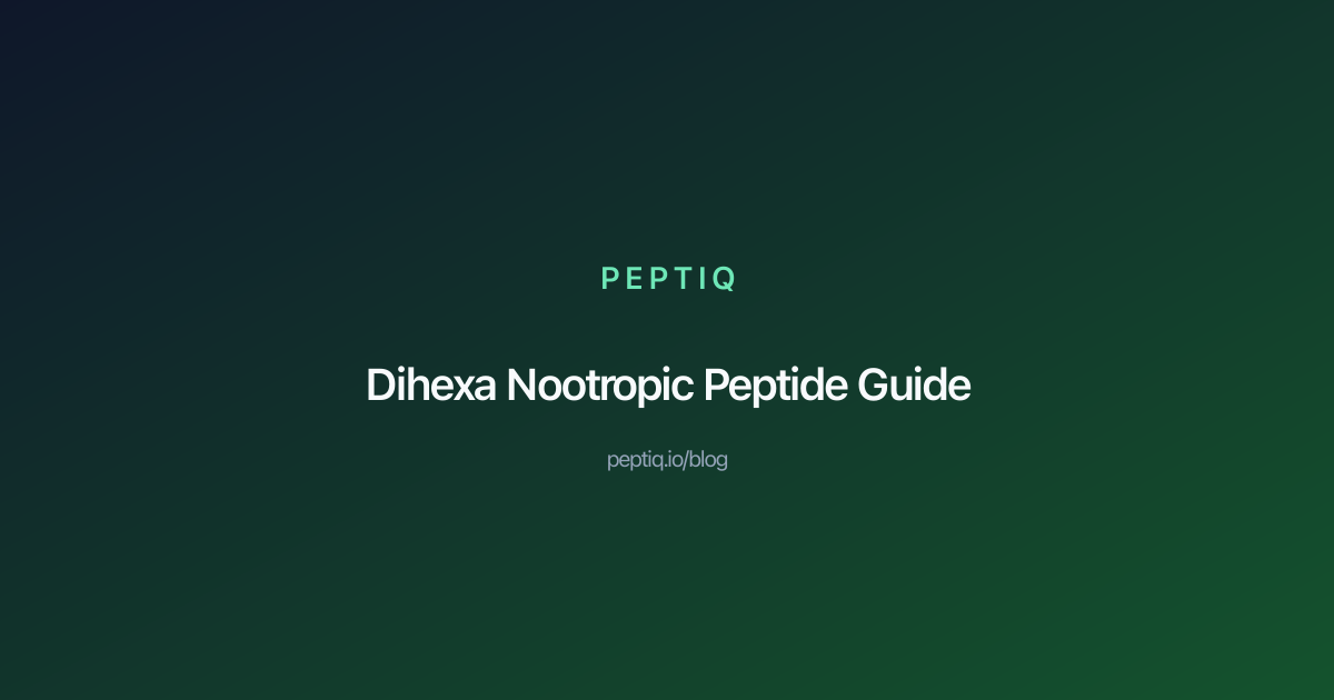 dihexa half life Dihexa: The Most Potent Nootropic Peptide You've Probably Never Heard Of |  PeptIQ Blog