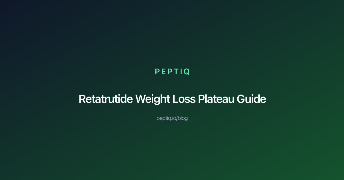 retatrutide weight loss plateau Why Your Weight Isn't Moving on Retatrutide (And What to Do About It) |  PeptIQ Blog